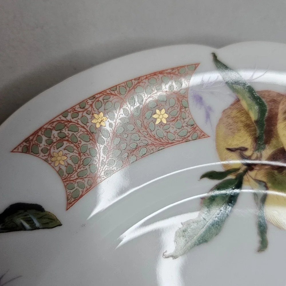 Antique Haviland & Co Limoges Meadow Visitors Luncheon Plates 5 pc Factory Decor